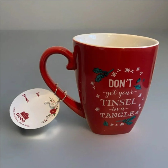 2–NWT 10 Ten Strawberry Street Holiday Collection Christmas Mug Coffee Tea - Picture 2 of 8